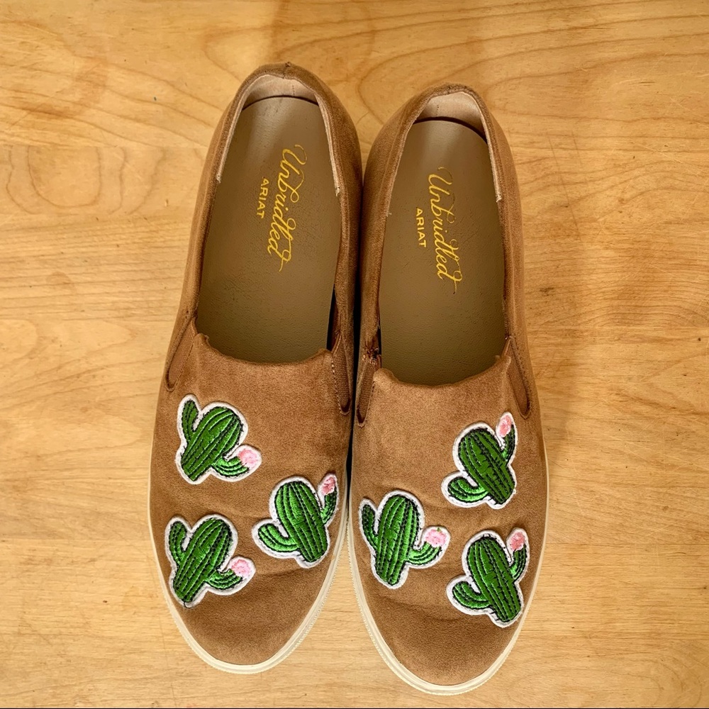 Unbridled by Ariat platform Dixie Cognac Brown Cactus Shoes